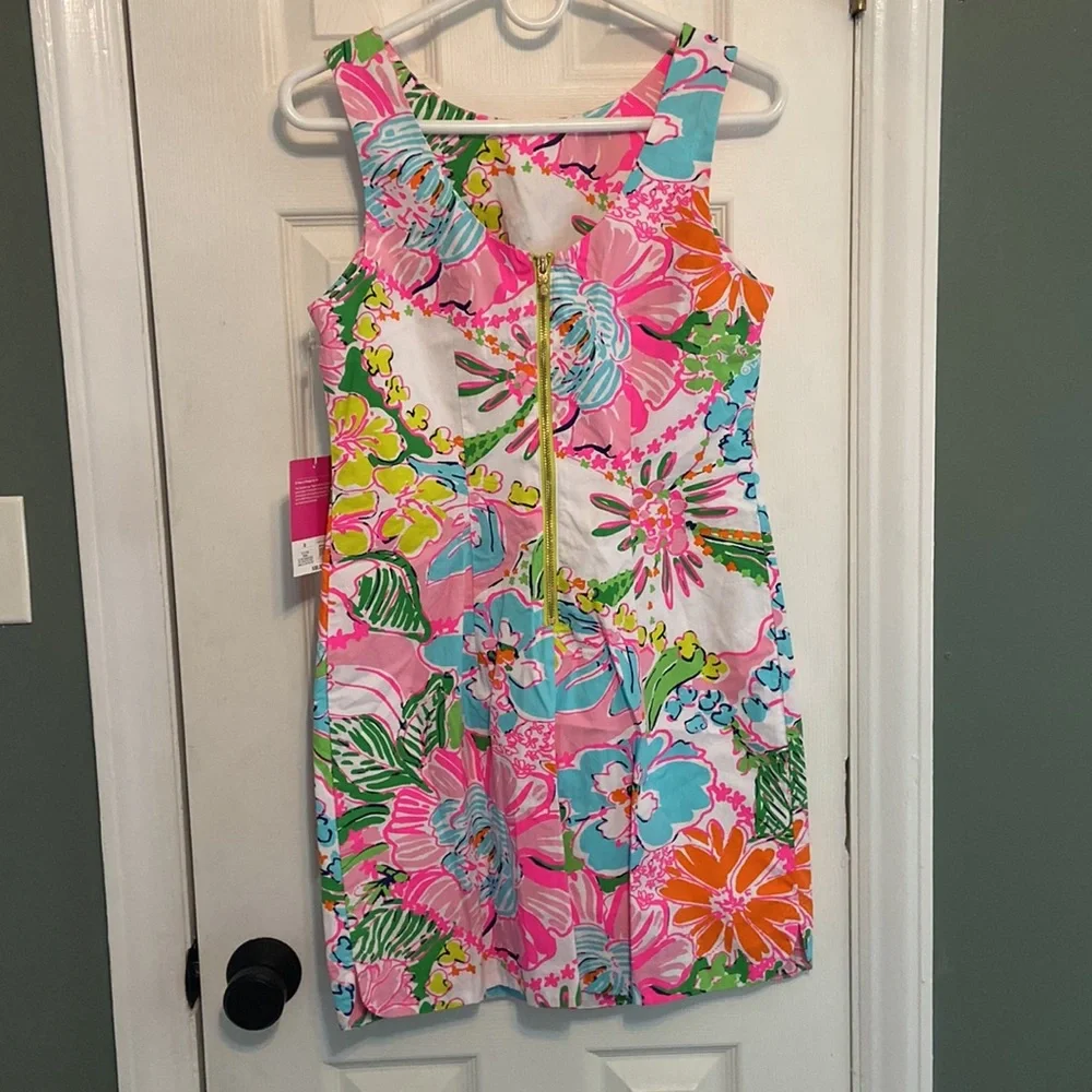 Lilly Pulitzer for Target Floral Mini Dress - Pink, Green, Orange - Picture 4 of 4